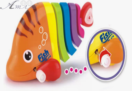 Іграшка Рибка заводна яскрава 11см 6637 фото 3 Іграшка Рибка заводна яскрава 11см 6637 фото 3