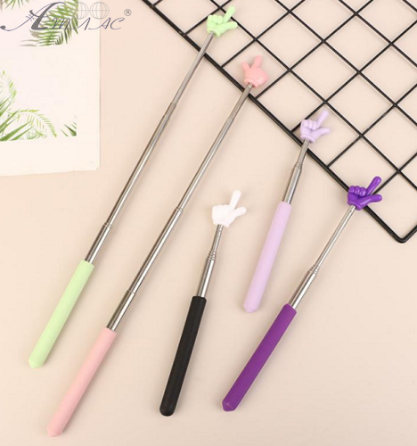 Телескопічна Пікмі указка з пальцем, Зелена 21-68 см 08893 фото 2