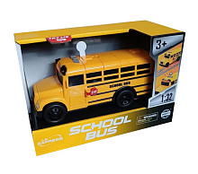 Игрушка Автобус Школьный 15,5см двери свет звук   WY1128A