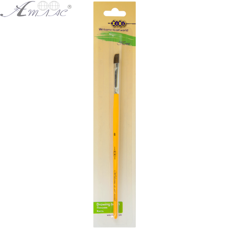 Кисть, пони, ровная, № 8, zibi ZB6931PF-8 Кисть, пони, ровная, № 8, zibi ZB6931PF-8