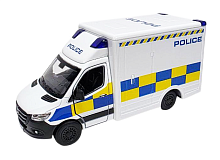 Машинка Kinsmart Mersedes-Benz Sprinter Police белая будка  KT5479W-2