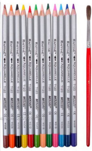 Карандаши акварельные цветные Marco Raffine 12 цветов шестигранные в метал. пенале 7120-12TN фото 2 Карандаши акварельные цветные Marco Raffine 12 цветов шестигранные в метал. пенале 7120-12TN фото 2