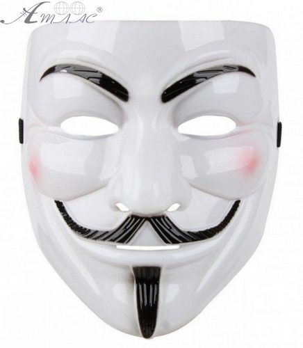 Игрушка Маска Гай Фокс, Анонимус белая с усиками 09596 Игрушка Маска Гай Фокс, Анонимус белая с усиками 09596