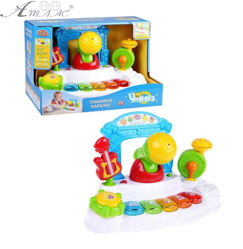 Музыкальная игрушка "Караоке" с микрофоном свет + звук 7507 