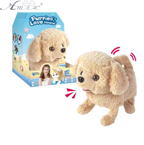 Интерактивная игрушка Песик бежевый ходит и лает  16336 фото 2