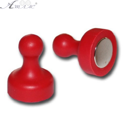 Магнит неодимимовый Пешка для доски 19х25мм 1шт Красный  05297