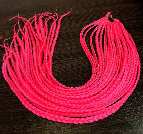 Косички плетеные 50см Розовые 24 шт 01258 Косички плетеные 50см Розовые 24 шт 01258