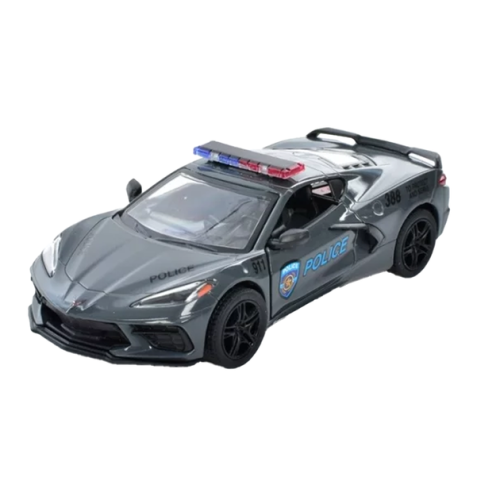 Машинка Kinsmart Chevrolet Corvette 2021 год Police KT5432WPR Машинка Kinsmart Chevrolet Corvette 2021 год Police KT5432WPR