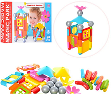 Игрушка Конструктор Магнитный с шариками МР 50 деталей  QF8117Е