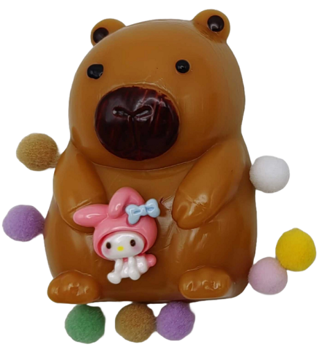 Игрушка Капибара с шариками Антистресс Сквиш  7 см  11265 фото 2