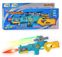 Игрушка Автомат, с фонариком и лазером на батарейках 62 см  7444 