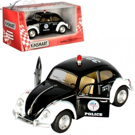 Машинка Kinsmart WV Beetle Classical Police 1967 KT5057PW Машинка Kinsmart WV Beetle Classical Police 1967 KT5057PW