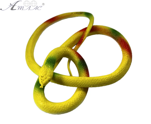 Игрушка силиконовая антистресс Змея Желтая 74 см  17907 фото 2