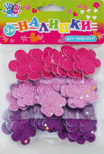 Наклейки 1 Вересня ЕВА Квіточки 42 шт м'які з блискітками 951270 Наклейки 1 Вересня ЕВА Квіточки 42 шт м'які з блискітками 951270