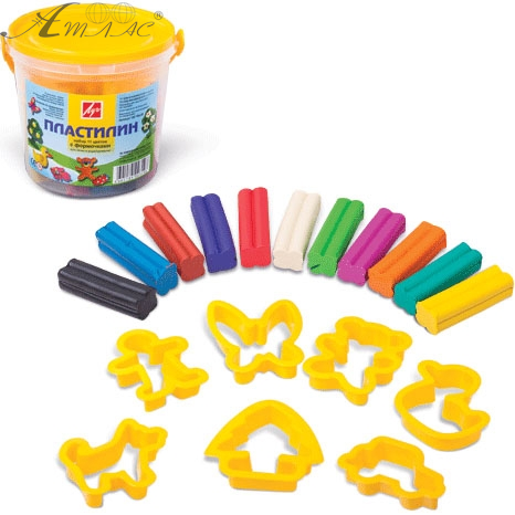 Пластилін Луч 11 кольорів Кроха 12С 784-08 Пластилін Луч 11 кольорів Кроха 12С 784-08