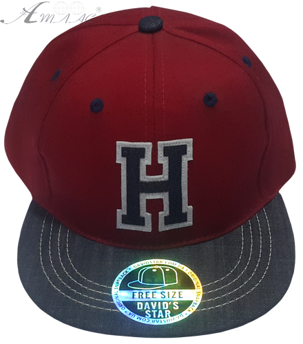 Бейсболка для хлопчика David's Star джинсова, червона 12624