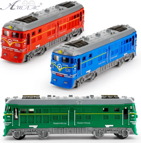 Модель Поезд инерционный, пластмассовый  17,5см   567-163