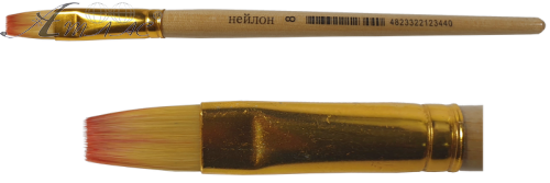 Кисть нейлон Плоская № 8 JO *2344 Кисть нейлон Плоская № 8 JO *2344
