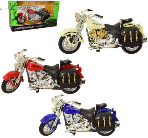 Мотоцикл Автопром металічний інерційний 17см  7749, 7750, 7751