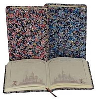 Ежедневник недатированный А5 ЛК ткань с блестками, WB-5331