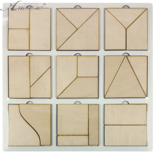 Іграшка розвиваюча Головоломка Склади Квадрат, перший рівень складності AS-7154