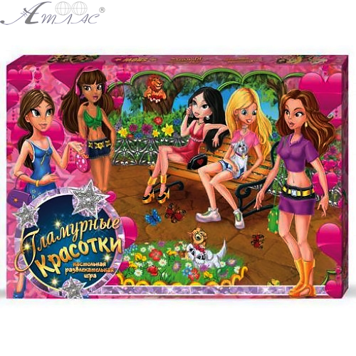 Игра Настольная "Гламурные красотки" 36 х 25 х 2,5 см DTG34 Игра Настольная "Гламурные красотки" 36 х 25 х 2,5 см DTG34