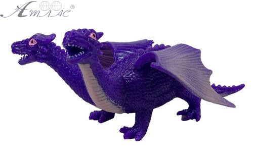 Игрушка Силиконовая тянучка Дракон двуглавый Фиолетовый 17 см 11676 Игрушка Силиконовая тянучка Дракон двуглавый Фиолетовый 17 см 11676