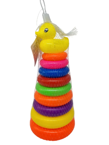 Игрушка Пирамида пластиковая Уточка 13 х 30см 919 Игрушка Пирамида пластиковая Уточка 13 х 30см 919