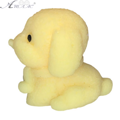 Игрушка Силиконовая собака Цветная желтая 6см 16740 фото 2 Игрушка Силиконовая собака Цветная желтая 6см 16740 фото 2