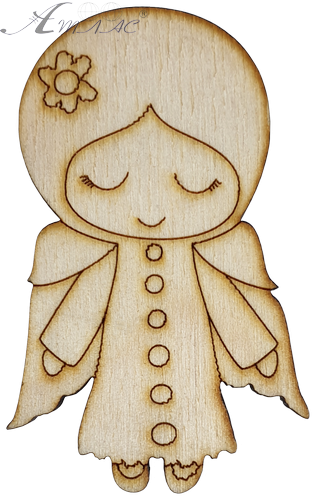 Фигурка фанерная - Девочка ангел 7 см AS-4635, В-0118 Фигурка фанерная - Девочка ангел 7 см AS-4635, В-0118