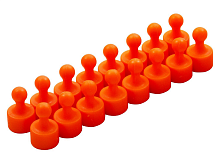 Магнит неодимовый Пешка для доски 12х20мм 1шт Оранжевый  04599