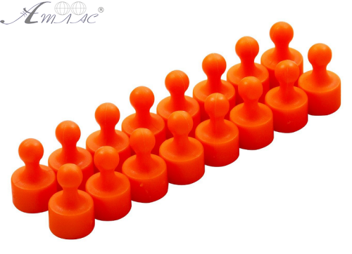 Магнит неодимовый Пешка для доски 12х20мм 1шт Оранжевый 04599 Магнит неодимовый Пешка для доски 12х20мм 1шт Оранжевый 04599