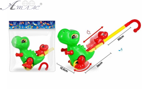 Игрушка Каталка Динозавр пластик 26 см 0536 фото 2 Игрушка Каталка Динозавр пластик 26 см 0536 фото 2
