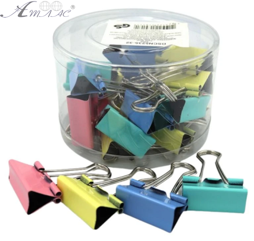 Біндер №32 мм шириною Пастель мікс ПОШТУЧНО  5235-32