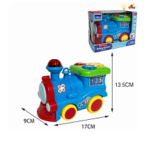 Игрушка Паровозик Baby Train с дымом свет, звук 17 см  161