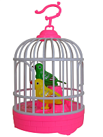 Игрушка Клетка с птичками звук 13 см  8190-1 в пакете