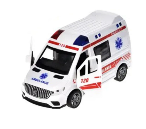 Игрушка Машинка Скорая Помощь с дымом инерционная 17 см YM-9930F фото 2 Игрушка Машинка Скорая Помощь с дымом инерционная 17 см YM-9930F фото 2