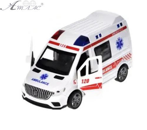 Іграшка Машинка Швидка Допомога  з димом інерційна 17 см  YM-9930F фото 2