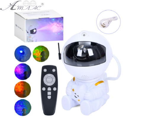 Нічник-проектор Космонавт лазер 12 см з пультом 13842 Нічник-проектор Космонавт лазер 12 см з пультом 13842