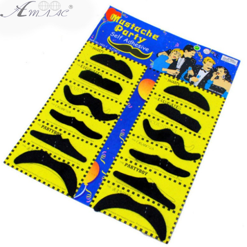 Игрушка прикол Усы наклейка 12шт в наборе 24-452 Игрушка прикол Усы наклейка 12шт в наборе 24-452