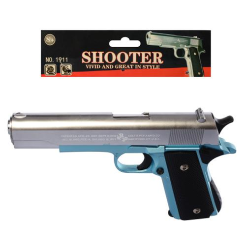 Игрушка Пистолет металл стреляет шариками 21см 1911А фото 2 Игрушка Пистолет металл стреляет шариками 21см 1911А фото 2