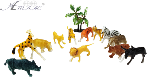 Іграшка Набір Тварини Африки 12 шт в тубе 23-182 фото 2 Іграшка Набір Тварини Африки 12 шт в тубе 23-182 фото 2