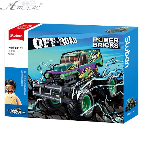 Конструктор Sluban Off-Road Позашляховик - Інерційний 252 деталі M38-B1161 Конструктор Sluban Off-Road Позашляховик - Інерційний 252 деталі M38-B1161