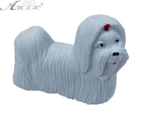Іграшка Силіконова тягнучка собака Ши-тсу белая 9см 10169 фото 2 Іграшка Силіконова тягнучка собака Ши-тсу белая 9см 10169 фото 2