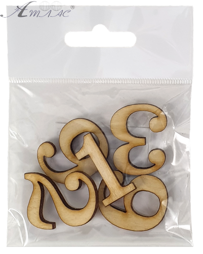 Цифри для годинника арабські 4 шт заввишки 3 см з фанери AS-4576 фото 2 Цифри для годинника арабські 4 шт заввишки 3 см з фанери AS-4576 фото 2