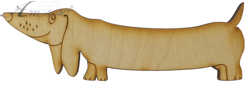 Фигурка фанерная - Собачка Такса 8 см AS-4755, В-0303 Фигурка фанерная - Собачка Такса 8 см AS-4755, В-0303