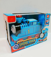 Игрушка Паровозик Томас свет, звук, пар из трубы 15 см  89027