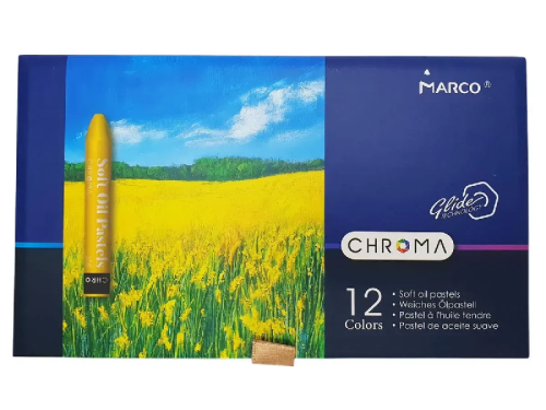 Пастель масляная Marco CHROMA 12 цвета профессиональная  1091-12CB  фото 2