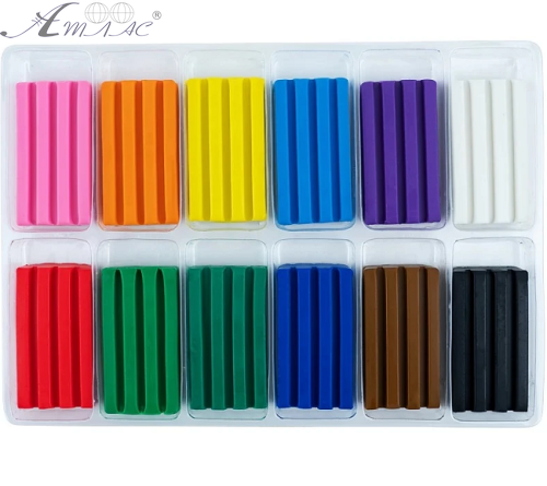 Пластилін Kite Classic 12 кольорів 240 гр К-1086 фото 2 Пластилін Kite Classic 12 кольорів 240 гр К-1086 фото 2