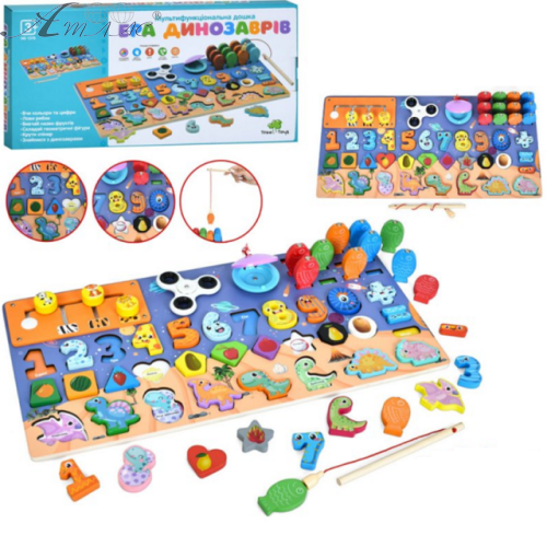 Игрушка Деревянная Эра Динозавров - игровая доска  MD1376